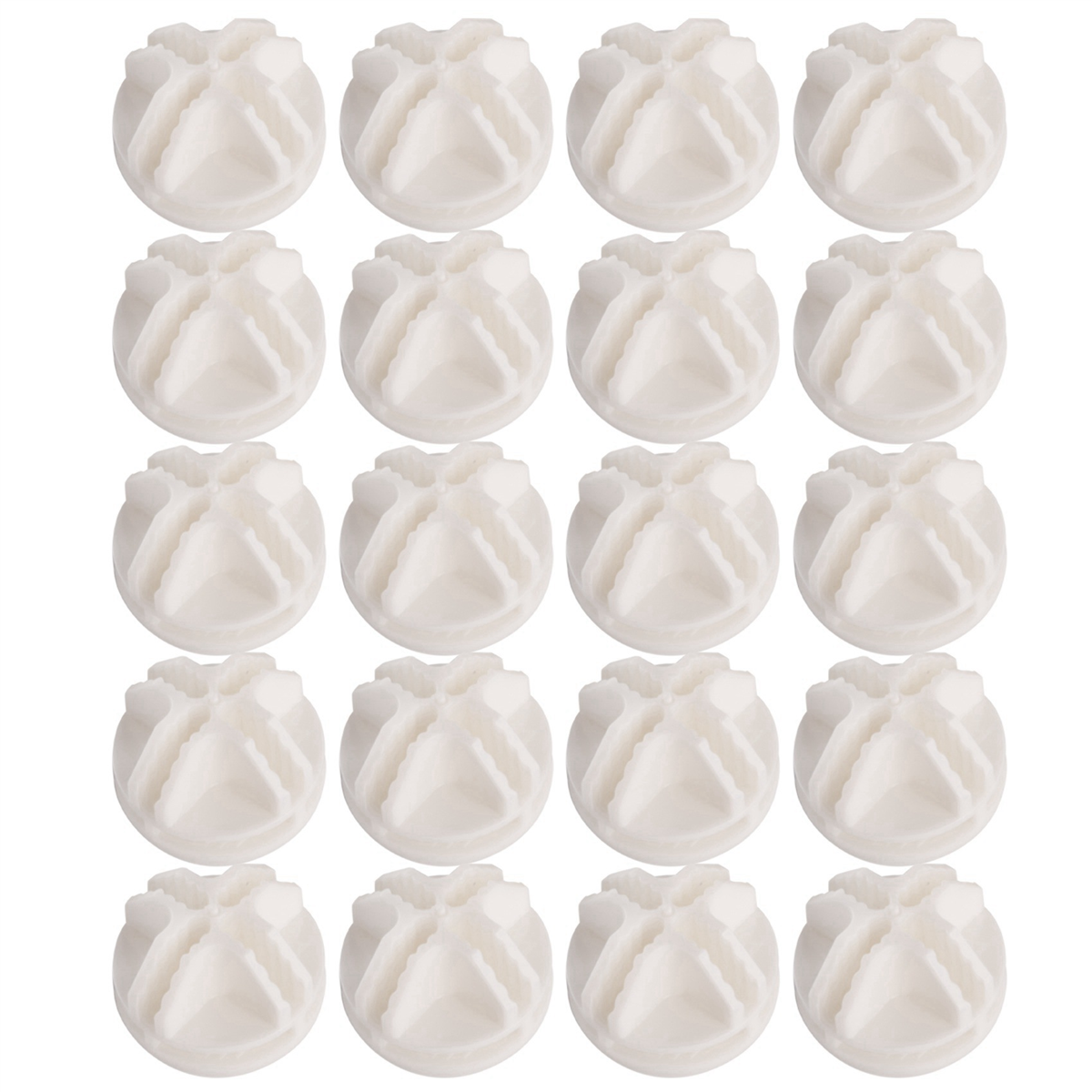 Grid Cube Connector, conectores Abs para Wire Cube Storage, prateleiras, branco, 20 pcs