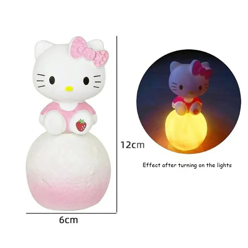 Mignon Kuromi cannelle mélodie veilleuse chiffres jouet lumineux lampe de chevet Anime Kawaii mignon présent cadeaux
