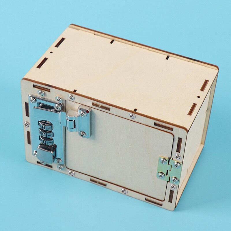 Caja de códigos manual para niños DIY, juguetes financieros de dinero para niños, juguetes de ciencia experimental