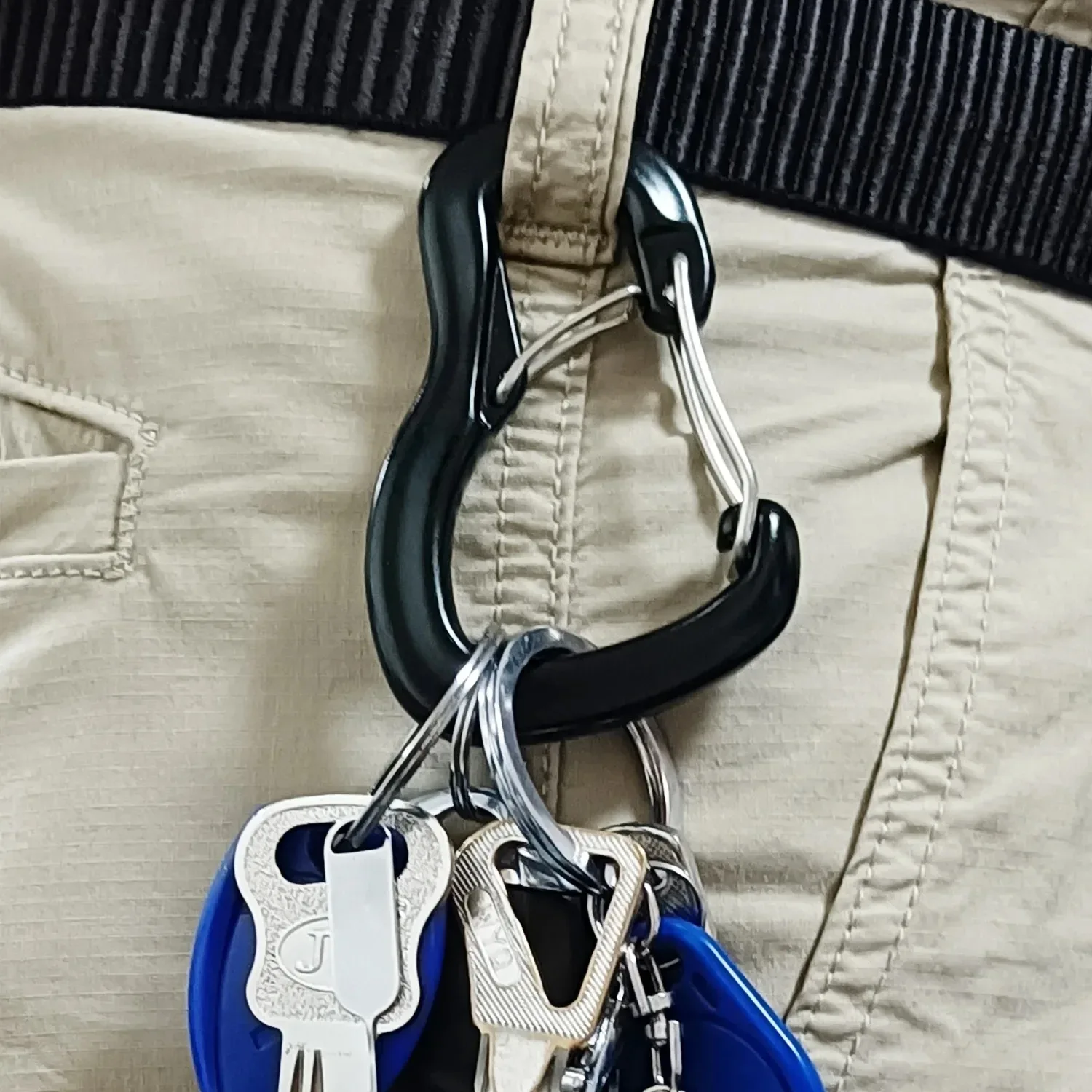 Hebilla de bloqueo doble para hamaca al aire libre, hebilla colgante multifuncional de aleación de aluminio, hebilla colgante rápida para hamaca de Camping