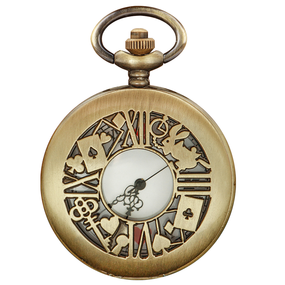 Милые красные наручные кварцевые карманные часы с кроликом-лопаткой для покера винтажные мужские Подвески универсальный праздничный подарок для мальчиков и девочек