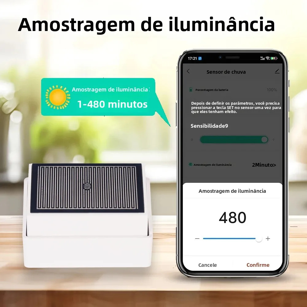 Sensor de detecção de gotas de chuva tuya zigbee com detector de luz ipx4, à prova d'água, suporte para água da chuva, assistente doméstico zigbee2mqt