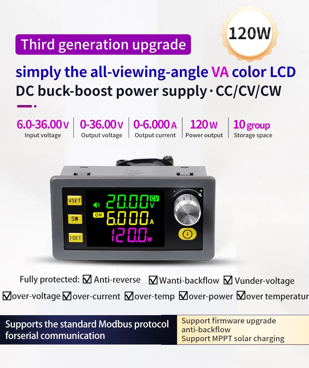 SK60 SK120 Convertitore buck boost DC Alimentatore da laboratorio regolato regolabile CNC Modulo di carica solare corrente a tensione costante