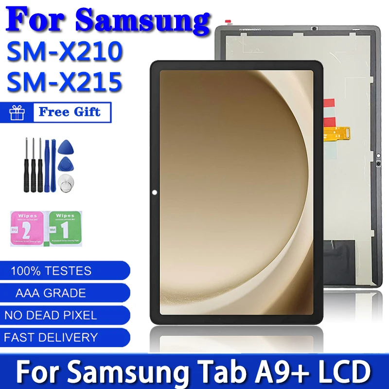 11,0 дюймов для Samsung Tab A9 + A9 Plus SM-X210 X215 X216 ЖК-дисплей, сенсорный экран, дигитайзер в сборе, запасная часть