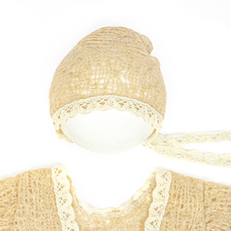 ニットの写真アクセサリー,赤ちゃんの撮影のための写真撮影,ロンパース,肌に優しいドレス,2個