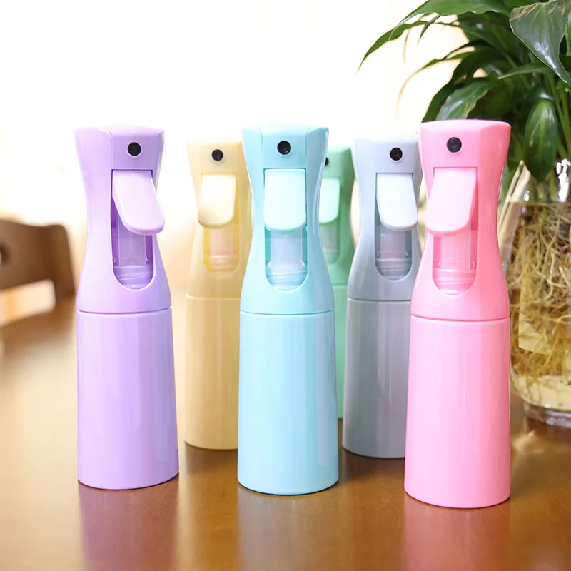 Botella recargable de spray continuo de 200/300/500 ml para peluquería, hidratación diaria y uso en jardín, botella de spray de niebla fina