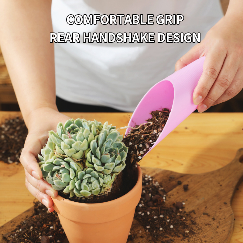 Flower and vegetable planting soil loosening shovel, plastic Phoenix tree plant soil shovel - cylindrical succulent plant soil