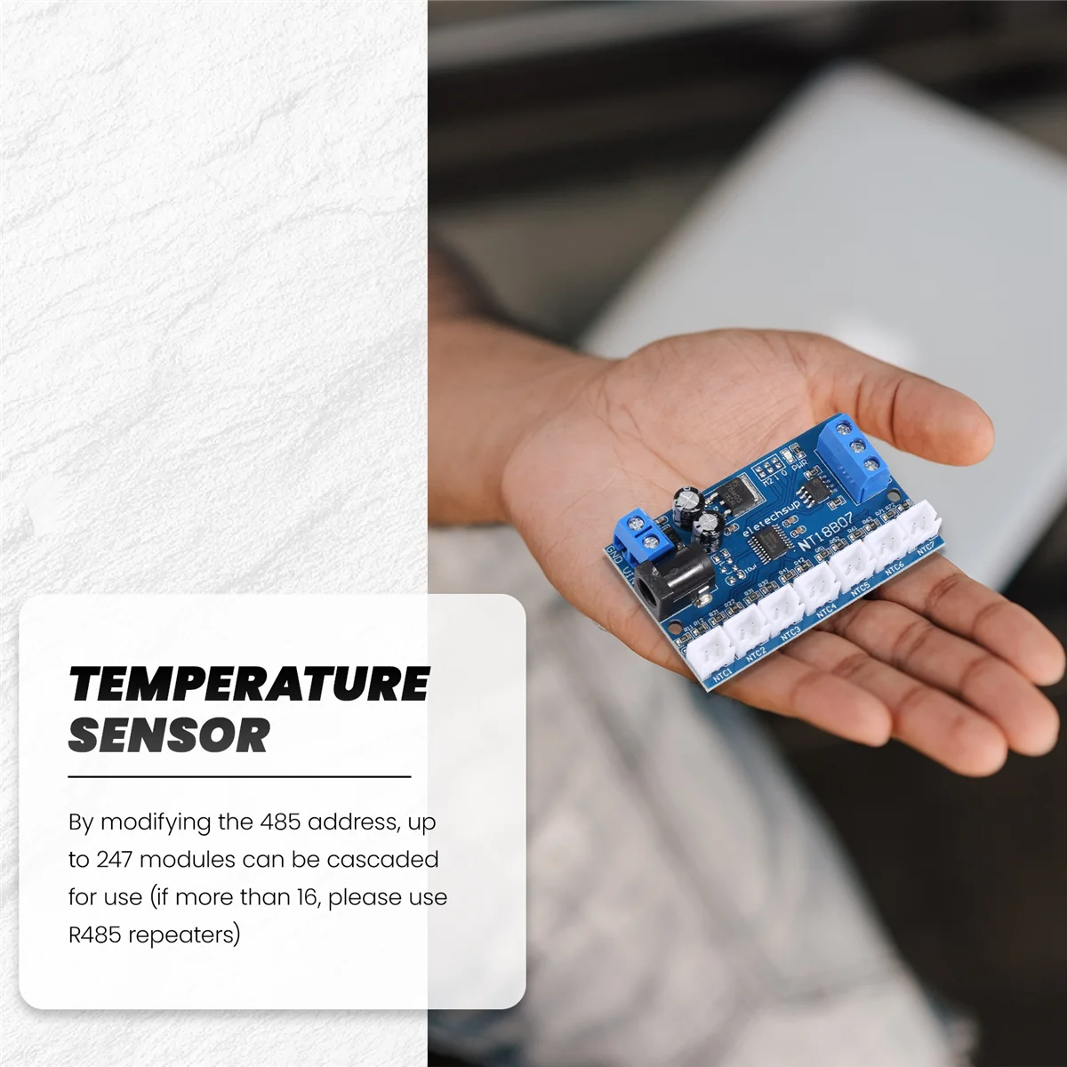 Y67A 7 saluran RS485 NTC pengukuran Sensor suhu MODBUS RTU perekam tanpa kertas PLC NT18B07
