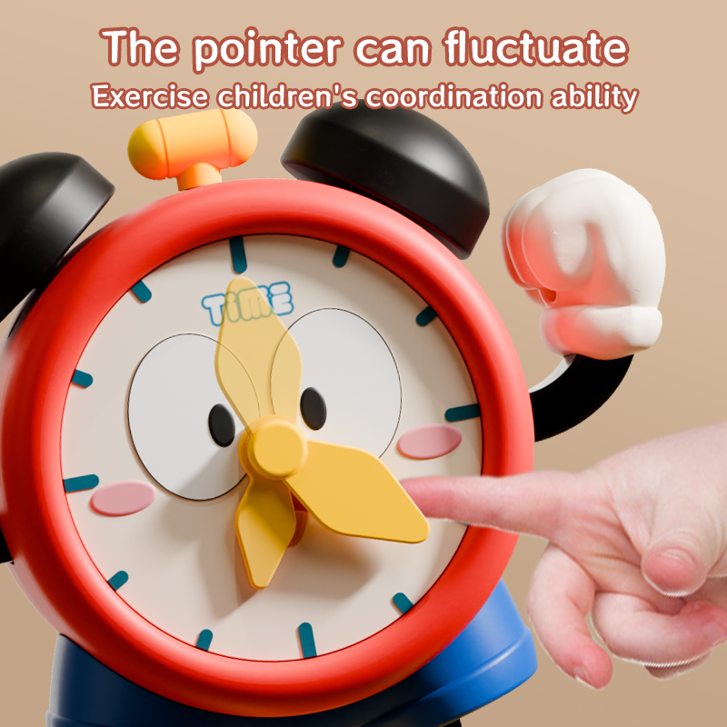 Relógio de dança elétrico brinquedo móvel com música e luz cantando função interativa educacional para 3 anos crianças presente aniversário