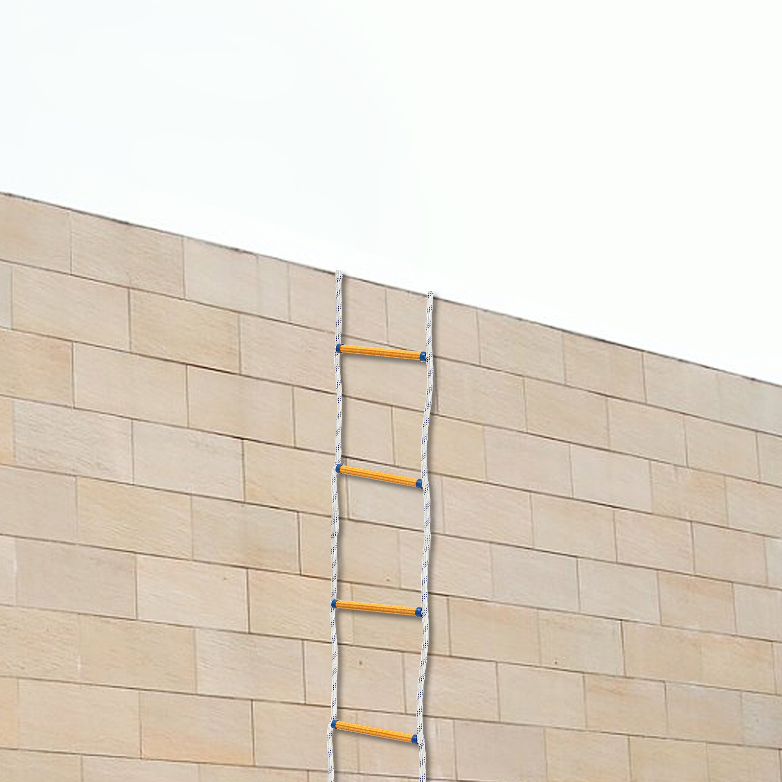 Rettungsleiter, Seilleiter, Mehrzweck-Notfallleiter, handgewebte, schwere Rettungsseilleiter für den schnellen Einsatz in Feuerkatastrophe