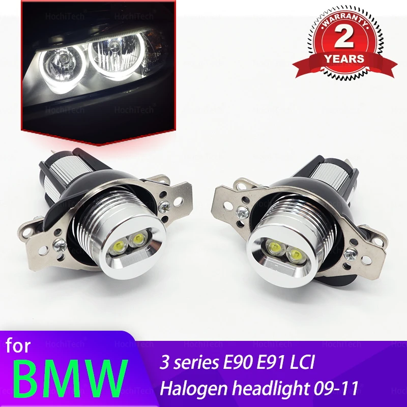 328i 335i Công Suất Cao 20W Dài Kéo Dài Cuộc Sống Ban Ngày Ánh Sáng Cho Xe BMW 3 Series E90 E91 LCI Đèn Pha Halogen đèn LED Bút Đôi Mắt Thiên Thần