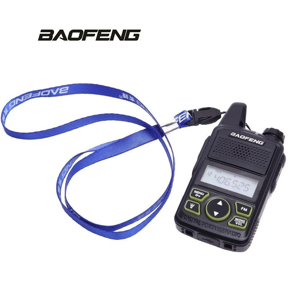 Baofeng T1 Mini Two Way Radio UHF USB Charging Pocket Wireless HAM Interphone & PTT Headset Flashlight Handheld FM  Player