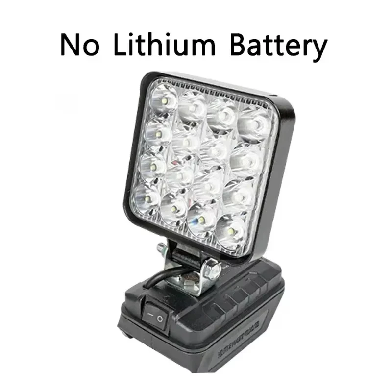Led ライトマキタバッテリー 4 インチポータブルスポットライトコードレス屋外作業釣りハンドヘルド緊急ツールライトバッテリーなし USB なし