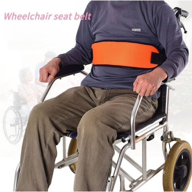 Cinto de segurança de malha, cadeira de rodas, pacientes adultos, idosos, alças ajustáveis, cinta de fixação segura, assento de carro, faixa de escalada