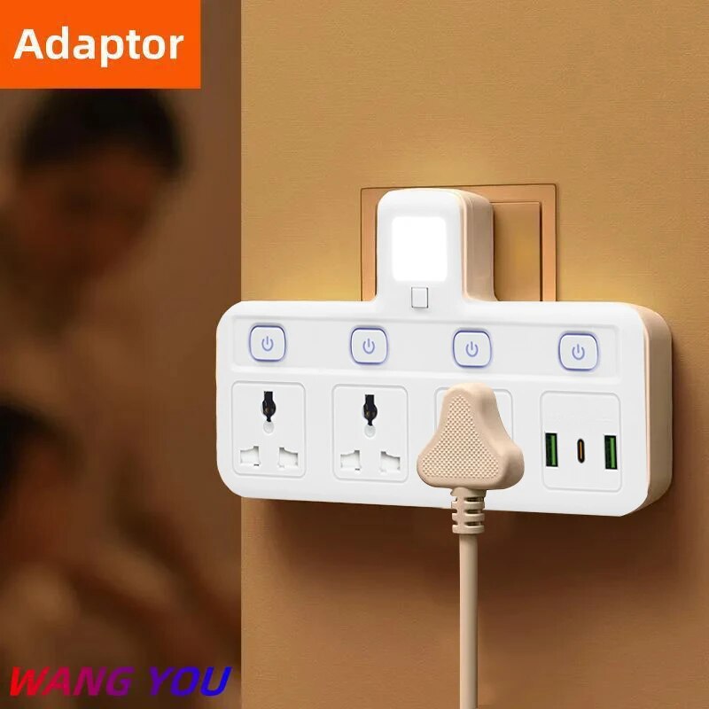 Eu us uk Stecker Universal steckdose Steckdosen leiste Multi tap AC separate Steuer wand steckdose mit USB-Schnelllade-Multiprise-Stecker adapter
