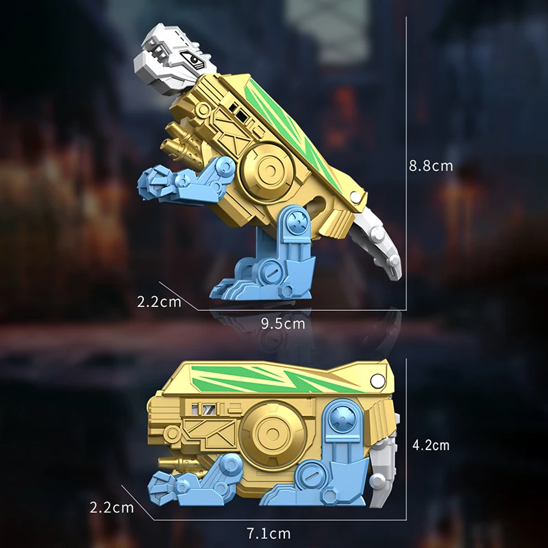 2 in 1 Transforming Fidget Spinner Dinosaur Fidget Toys Mechanical Tyrannosaurus Rex Folding Rotating Decompression Hand Spinner