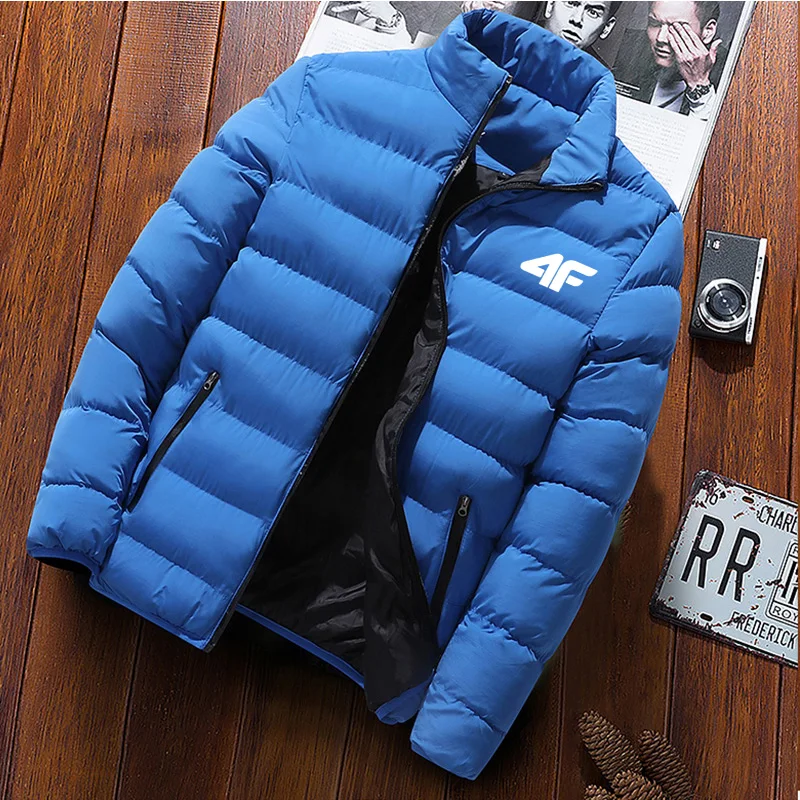2024 outono e inverno nova marca masculina jaqueta acolchoada, grande leve curto jaqueta de algodão acolchoado, jaqueta quente ao ar livre