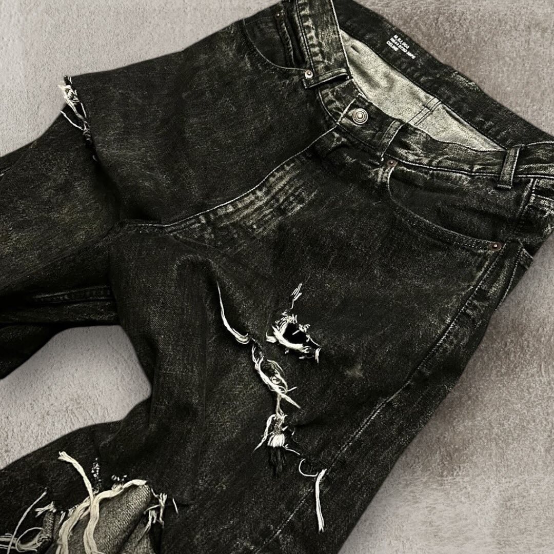 2024 nuevo negro rasgado pantalones vaqueros holgados gótico Retro Y2k pantalones vaqueros hombres y mujeres Casual Hip Hop recto pantalones de pierna ancha ropa de calle