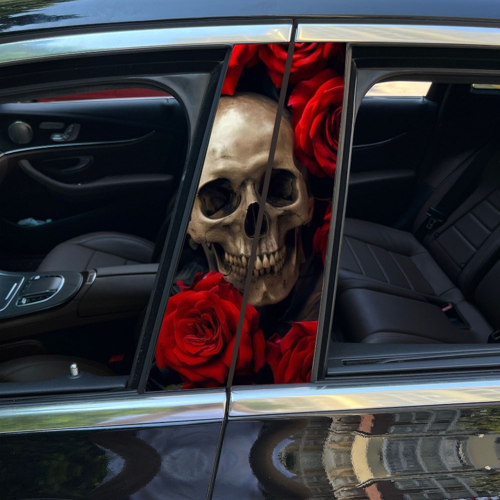 1PC Honeycomb Geometric Car Stickers Auto B Pillar C Pillar Waterproof Vehicle Center Column Decor Cover Scratch DIY PET Decals