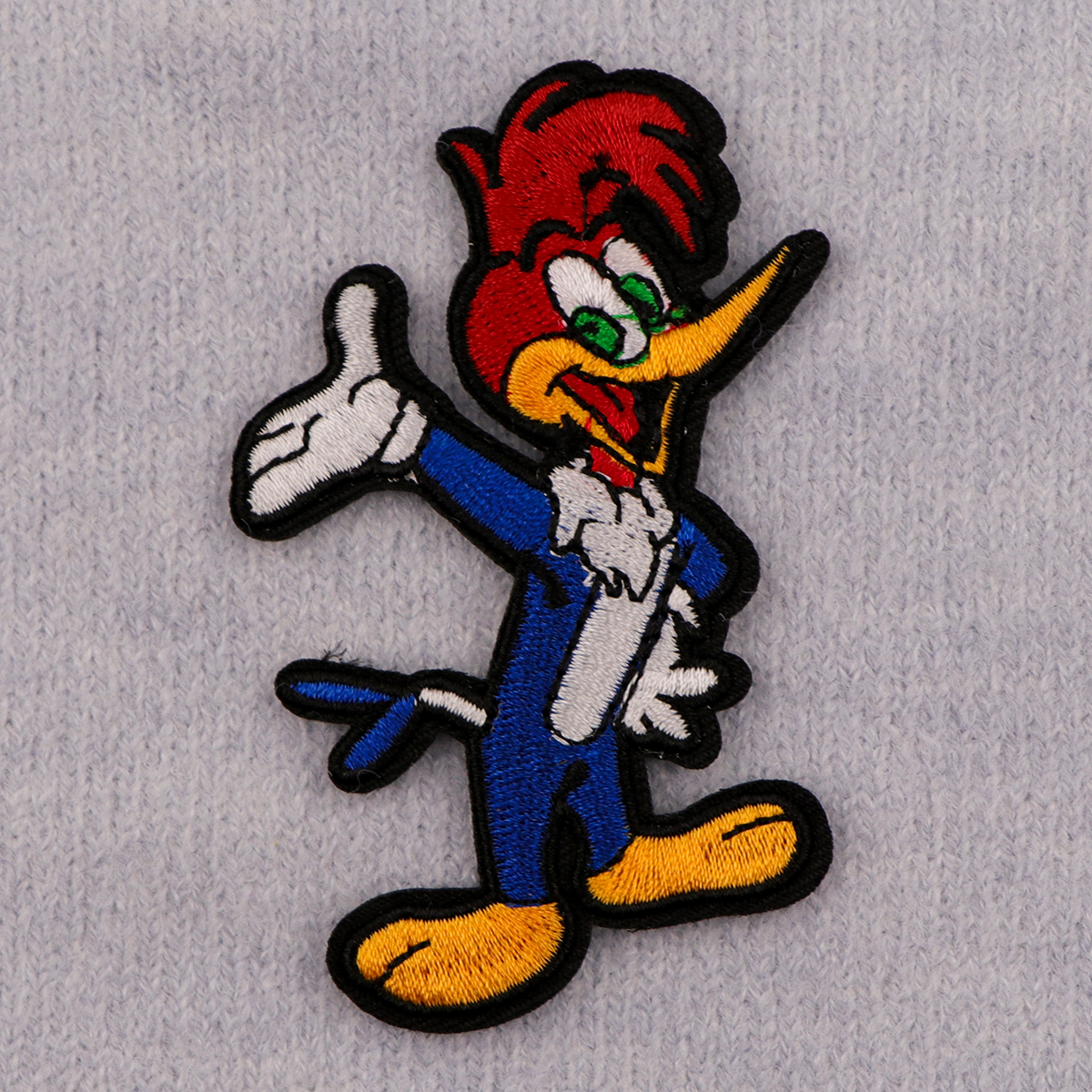Gestickter magischer Aufnäher für Kleidung, T-Shirt, Tasche, Cartoon-Specht, Nähen, Applikation, Stoff, Bekleidungszubehör