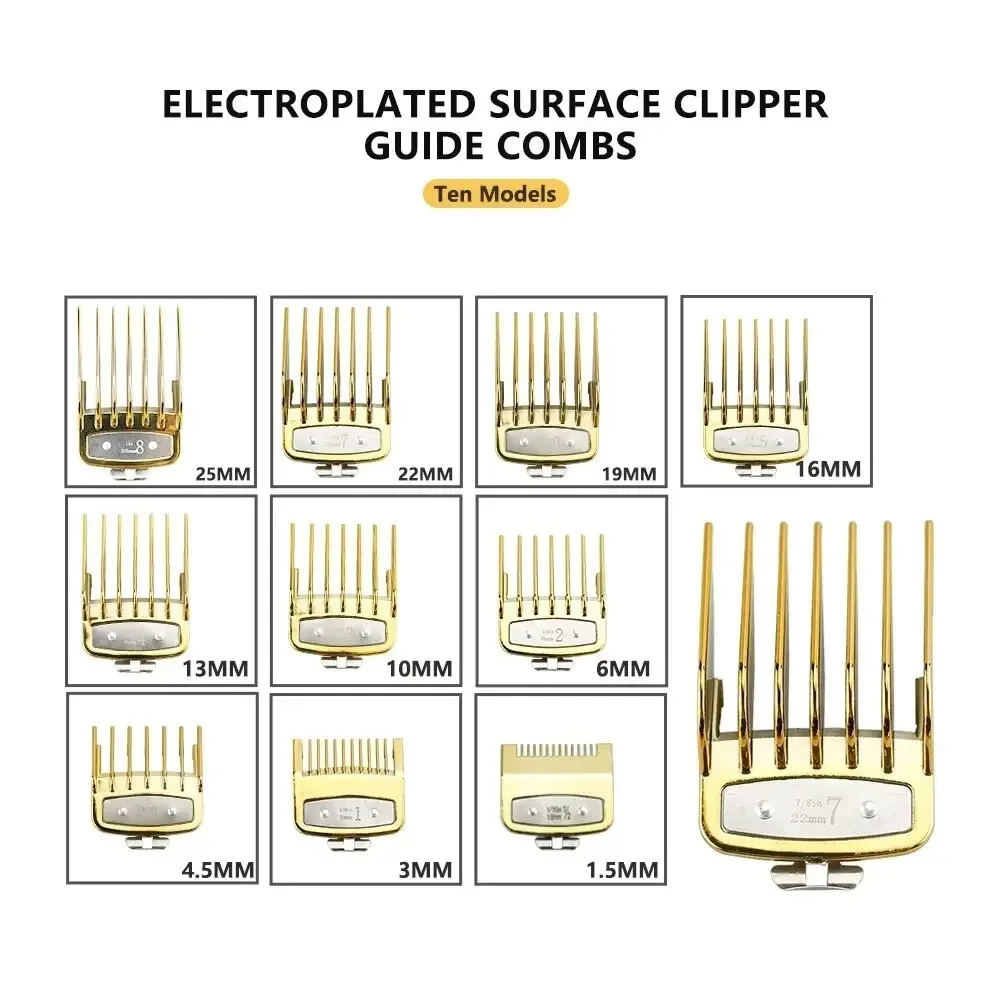8/10pcs Professional Hair Clipper Limit Guide Comb For Wahl Trimmer Universal Barber Guide Comb Haircut Tool Clipper Limit Combs