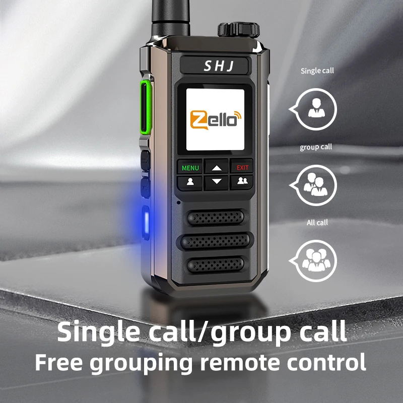 ​ Android 8.1 |   Radio POC Zello 4G con cuerpo metálico ​   - Gama 100Mi, SIM/WiFi/Bluetooth, Walkie Talkie Profesional