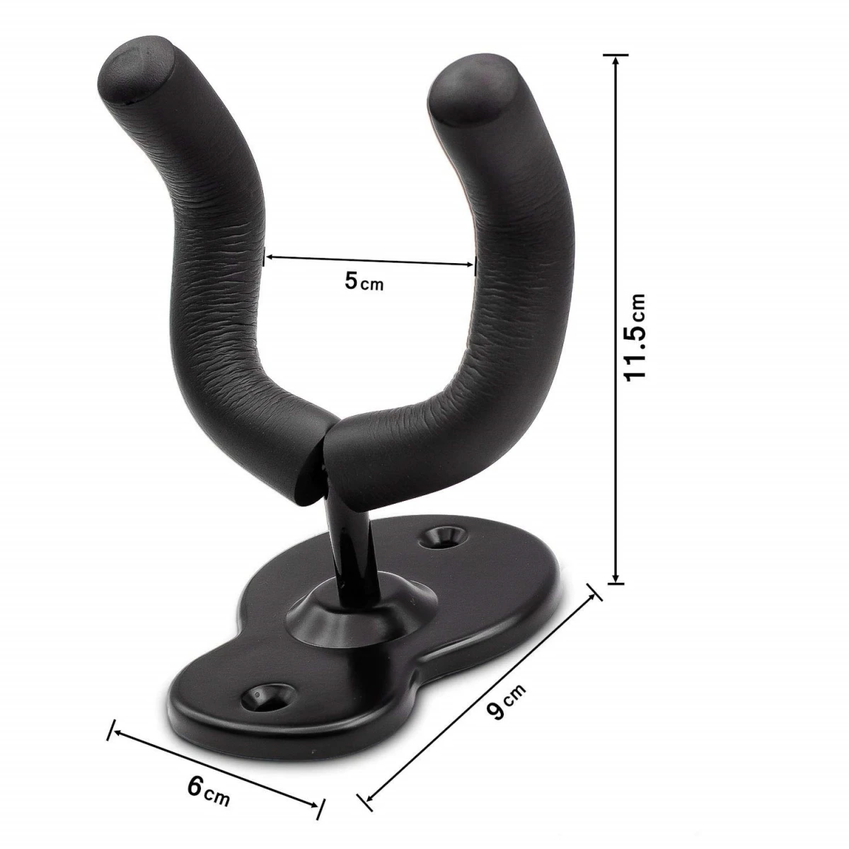 โลหะกีตาร์แขวน Hook Wall Mount ผู้ถือลื่นขาตั้งหมุนได้ 360 ° สําหรับกีตาร์ไฟฟ้า Ukulele อุปกรณ์เครื่องดนตรี