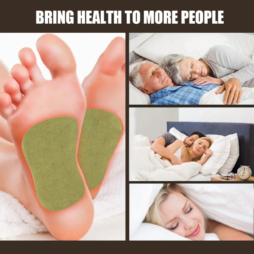 Parches desintoxicantes para los pies, almohadilla para el talón de ajenjo Natural, limpieza profunda, desintoxicación, alivia el estrés, ayuda a dormir, pegatina para el cuidado de los pies, 20/40 Uds.