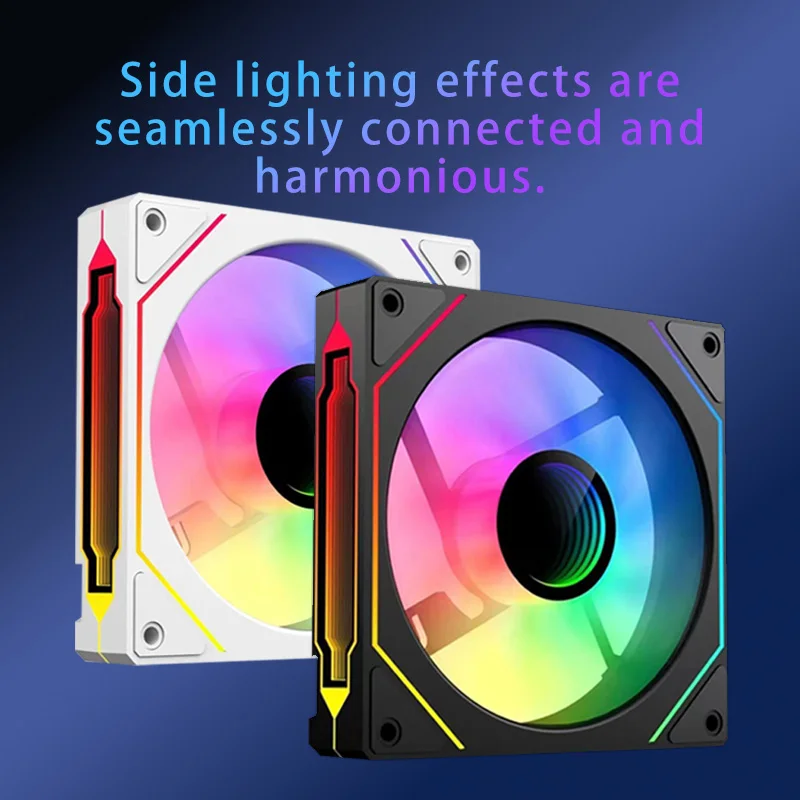 CX FUTRUE 120mm Case Fan 5V ARGB Infinite Mirror Effect Quiet 12cm ARGB Fans For PC Case Cooling Stystem CPU Water Cooler