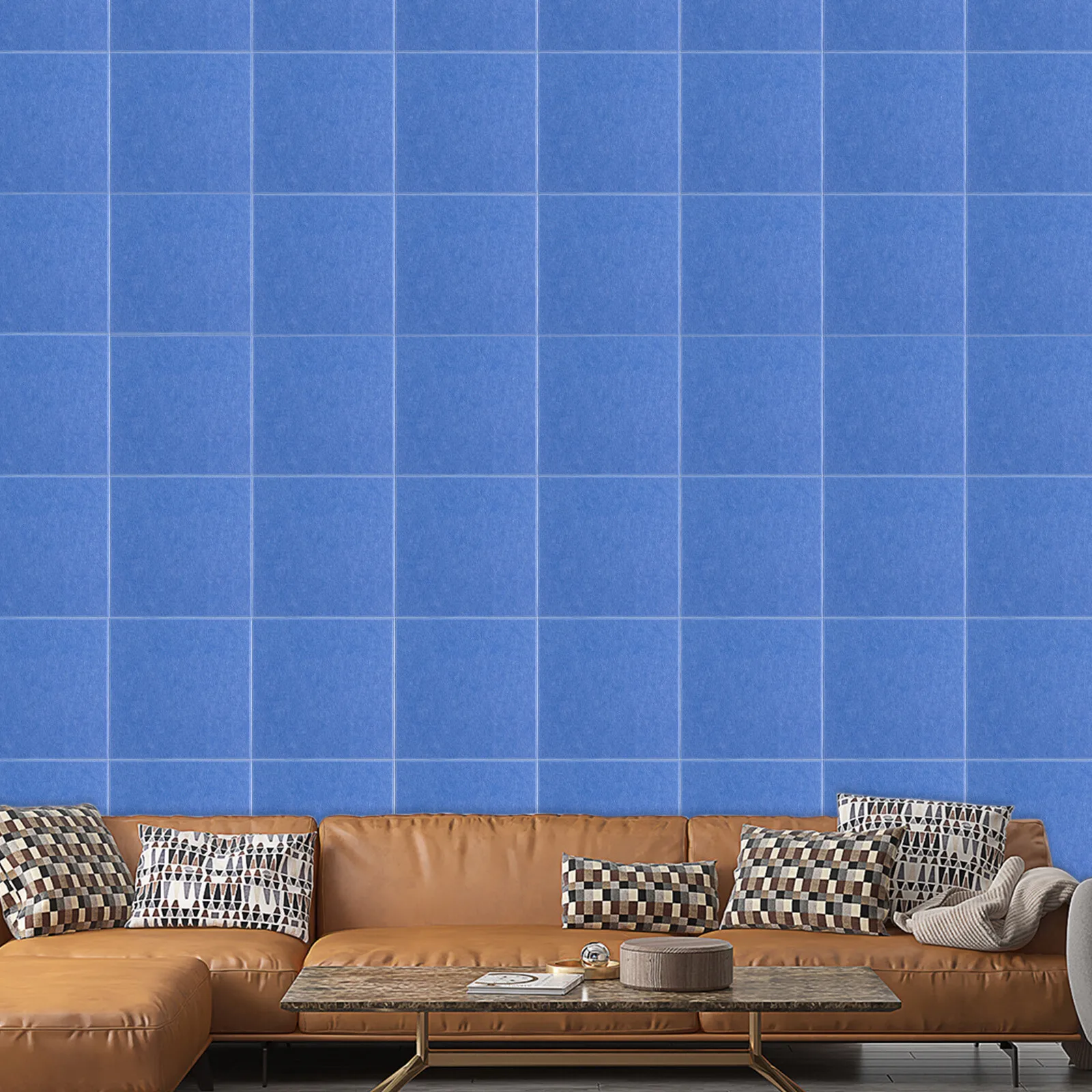 18pcs Acoustikplatten Polyester-Faser Schallabsorber Schallschutz 30*30cm/11.81*11.81in