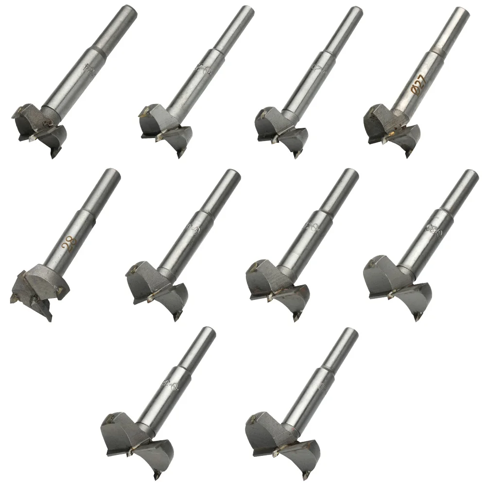 10Mm-40Mm Forstner Thép Carbon Nhàm Chán Khoan Gỗ Tự Centering Lỗ Cưa Hợp Kim Vonfram Lưỡi Cắt Gỗ bộ Dụng Cụ