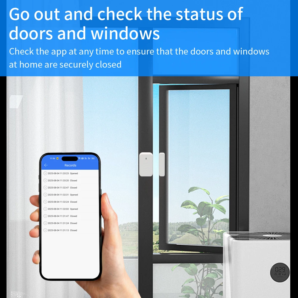 TTLOCK 2,4G WIFI замок, совместимый дверной датчик, дверной контакт, датчик обнаружения состояния, работает с TTLOCK, умные замки, контроль доступа