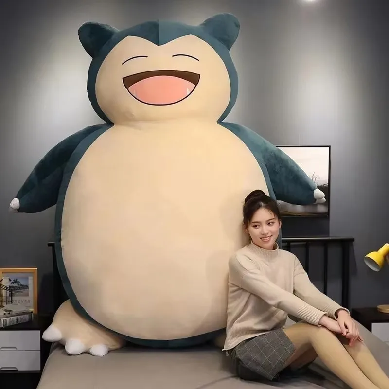 200/150 cm Aoger Riesen Snorlax Plüsch Spielzeug Kawaii Weiche Snorlax Leder Shell Plushie KEINE Füllung Kissen Geschenke für Kinder Pokemon