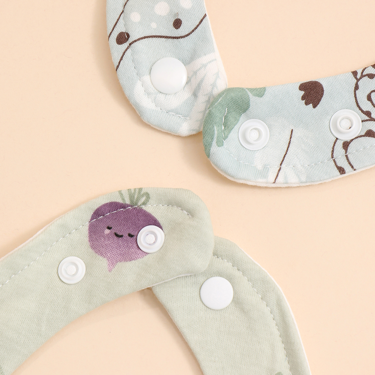 Bavoirs réglables en coton doux pour bébé, 4 pièces, bavoirs pour nouveau-né, Bandana, écharpe pour enfants, garçons et filles, serviette d'alimentation pour salive