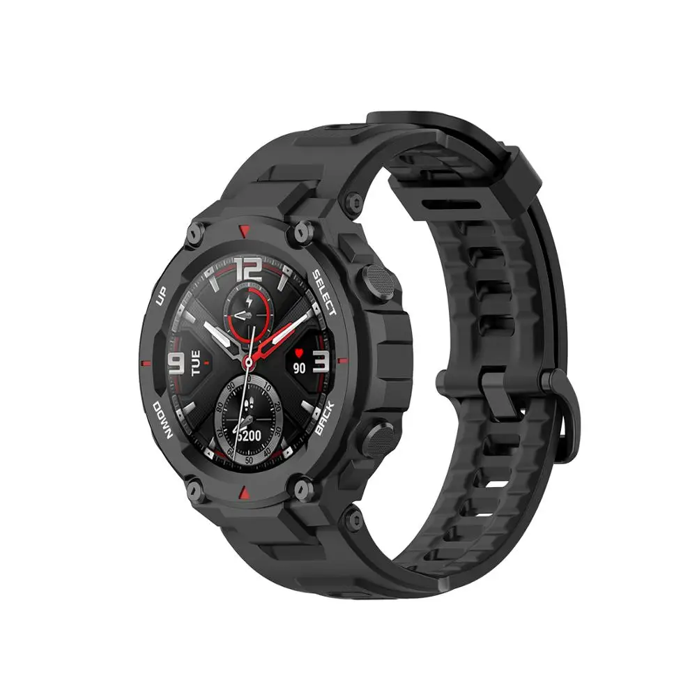 นาฬิกาสําหรับ Xiaomi Amazfit T-Rex Pro ซิลิโคนสายรัดข้อมือเปลี่ยนสร้อยข้อมือสําหรับ Huami Amazfit Trex สายคล้องคอกีฬา Correa