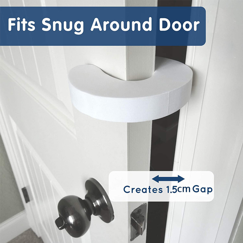4 pçs porta dedo pitada guardas portas à prova de bebê slam rolha espuma extra macia design elegante segurança da criança dedo proteger
