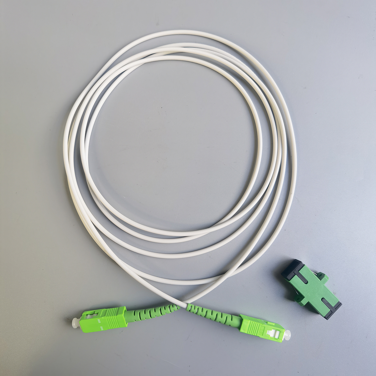 Fiber Optic Cable Steel Armored Fibre Opitca SC/APC-SC/APC Fiber Optic Patch Cord Armoured Rat-Proof 2M Extension cable Armoured