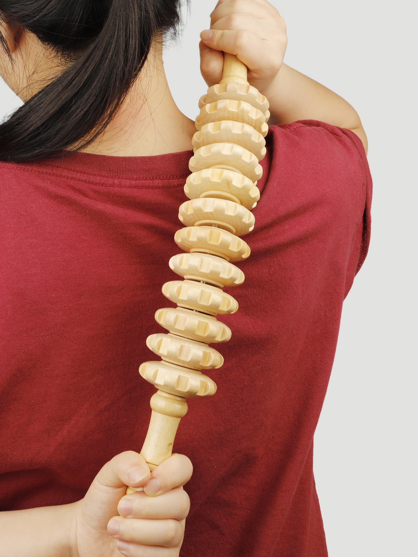 Hout Therapie Roller Gear Stick Massage Tool Cellulite Afslanken Roller Massager Lymfedrainage Lichaam Vormgeven Trigger Stick