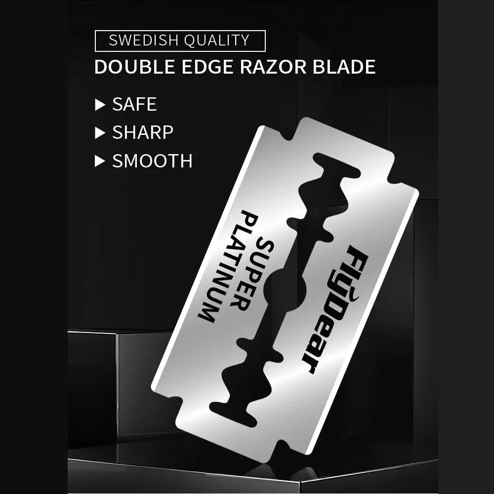 Razor Blades For Barbers,Double Edge Razor Blades,Men´s Safety Razor Blades For Shaving,Stainless Steel Professional Barber Tool
