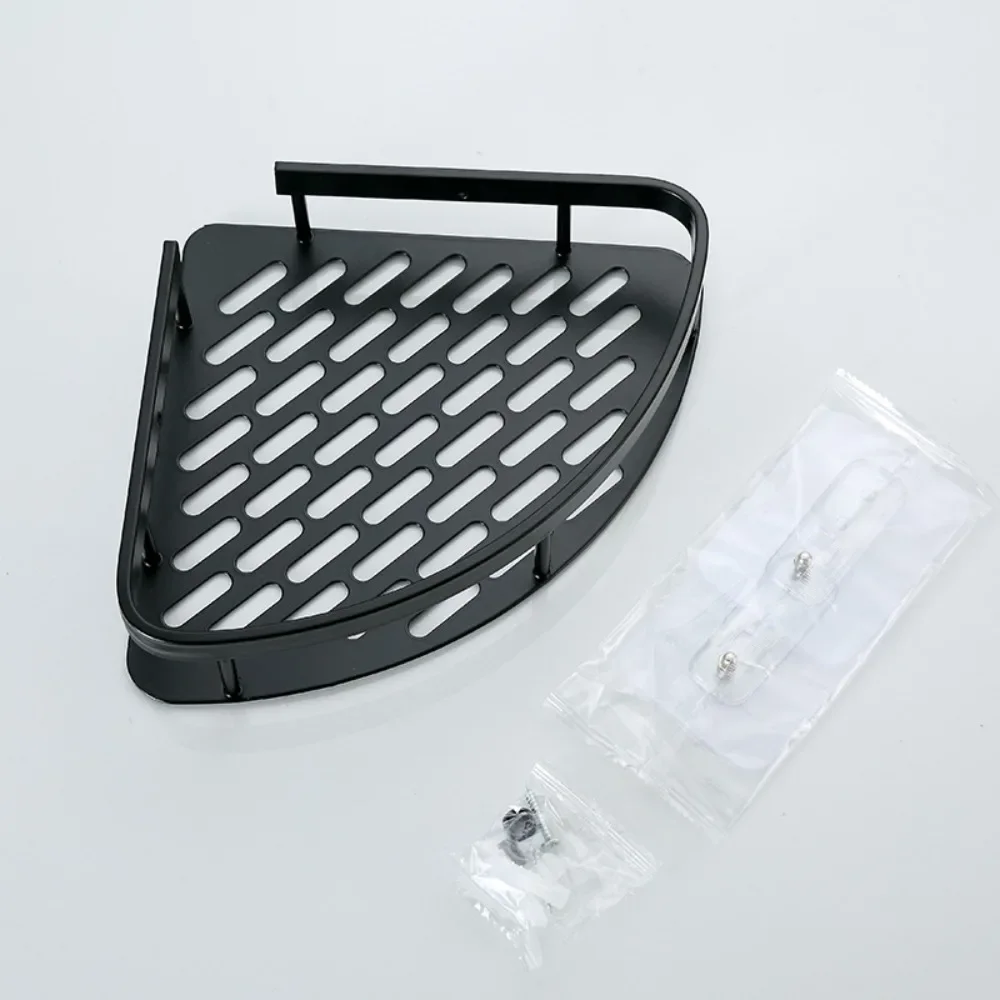 Bad Regal Kunststoff Shampoo Rack Make-Up Lagerung Organizer Dusche Regal Bad Zubehör Kein Bohrer Wand Ecke Regal