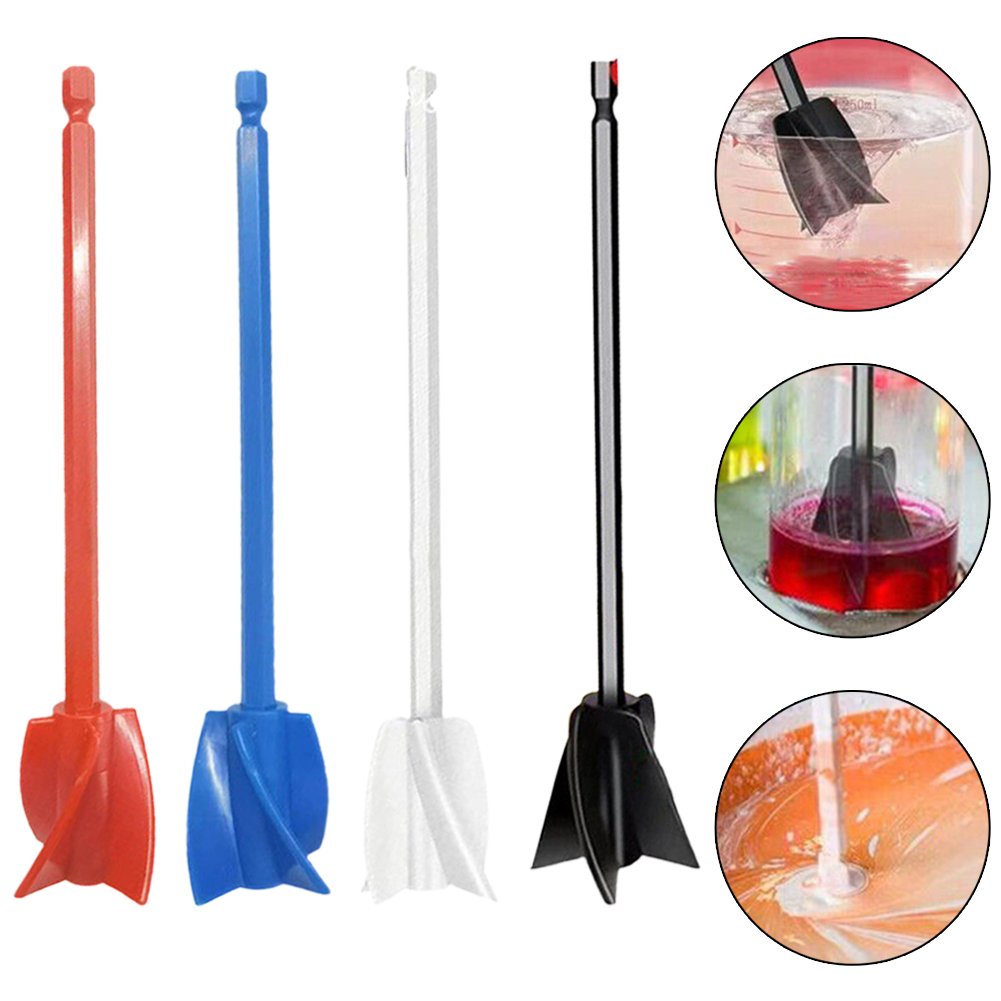 Epoxy Mixer Paint Drill Attachment Paddle Consistency Liquids Resin Head Stirrer Mixer Paint Resin Attachment With Drill Chuck