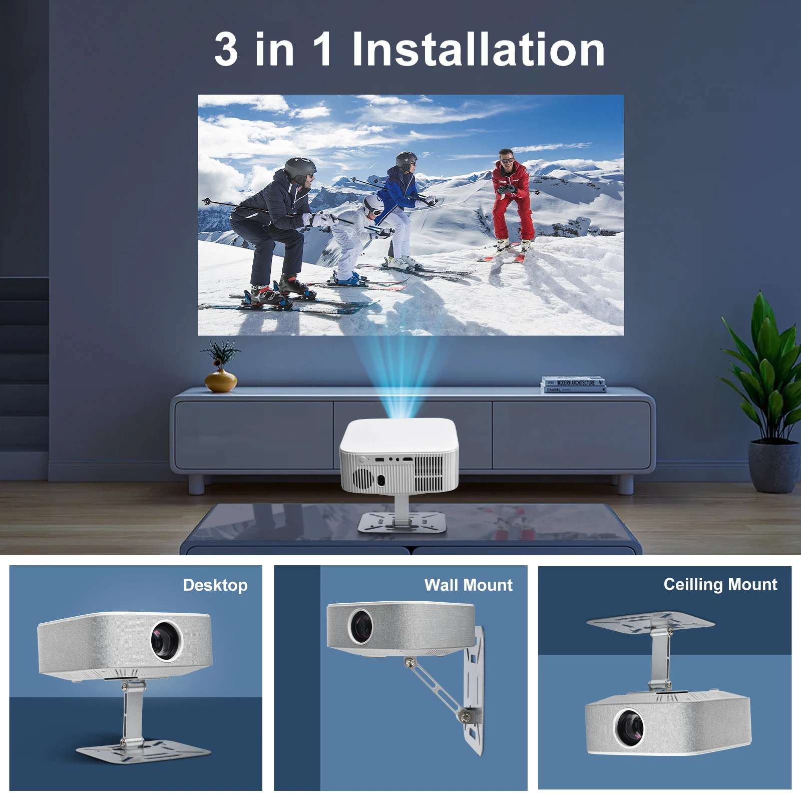 Salange Projector Bracket Universal Ceiling Mount Stand Desk Table Holder for Xiaomi XGIMI Halo H6 for HY300 HY320 Projector