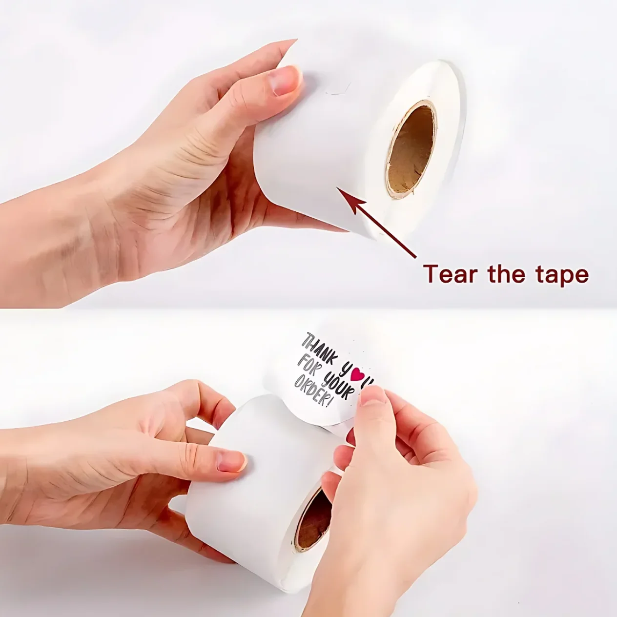 1 Rolle 500 Stück Danke für Ihre Oder Aufkleber DIY Small Business Online Store Shop Verpackung Versand Zubehör