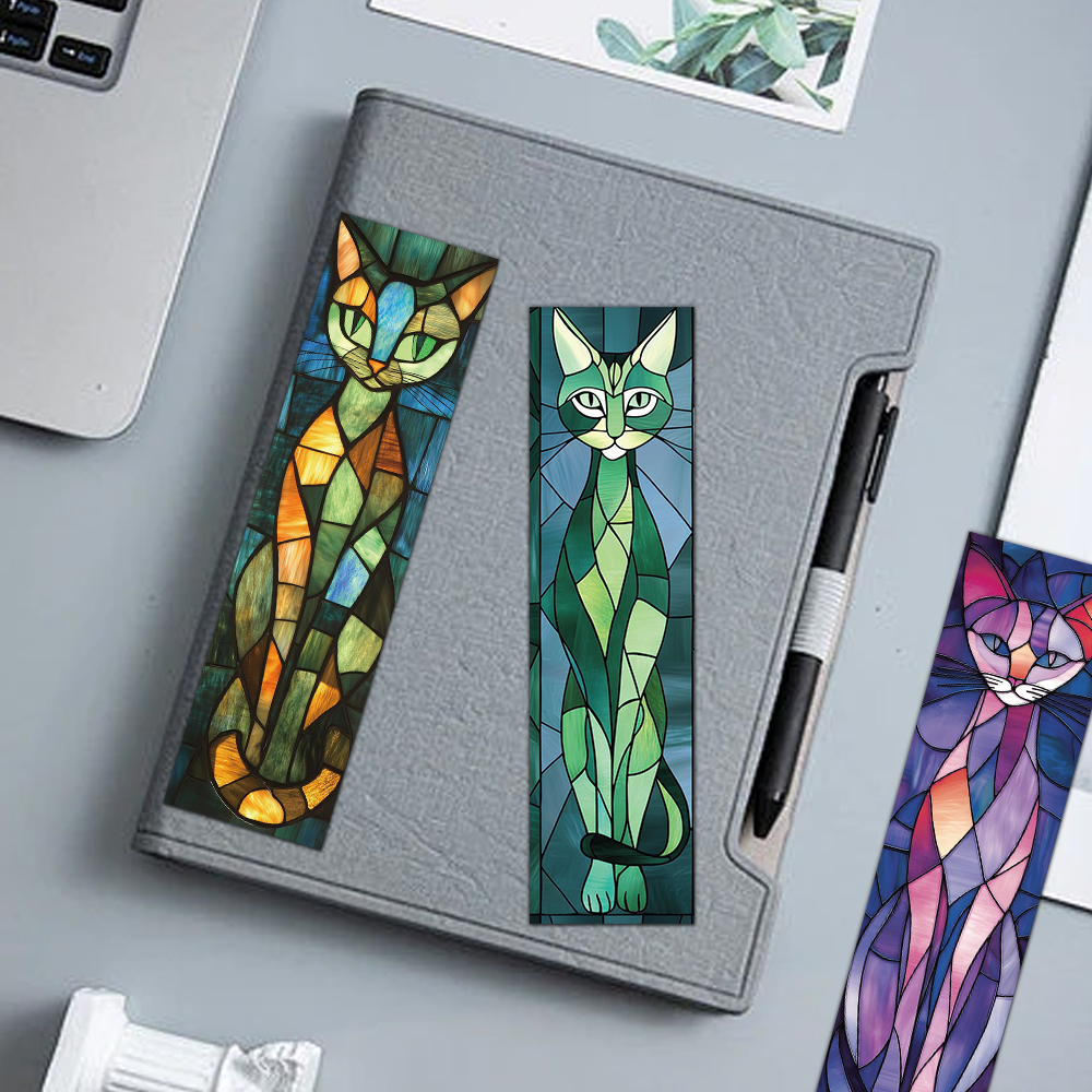 30PCS Elegante Katze Lesezeichen Exquisite Leseseiten Buch Markierungen Student Kreative Geschenke Dekoration Seite Markierungen Karten