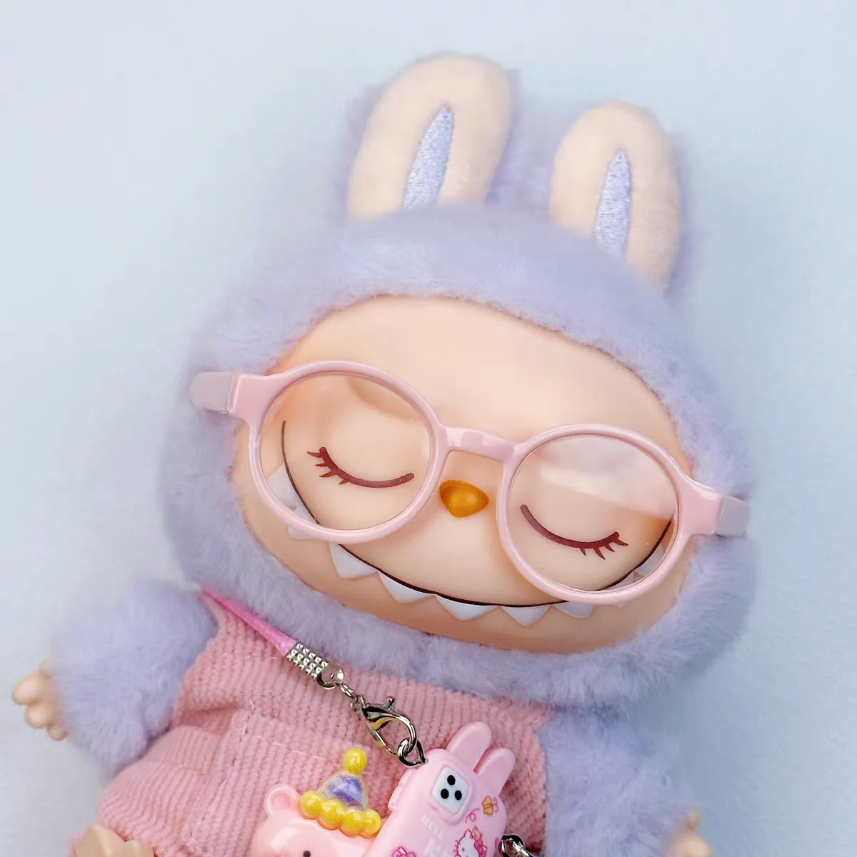 【Gafas Labubu】 1 pieza * 6,5 cm Gafas de varios colores para accesorios de muñecas de algodón Traje Labubu