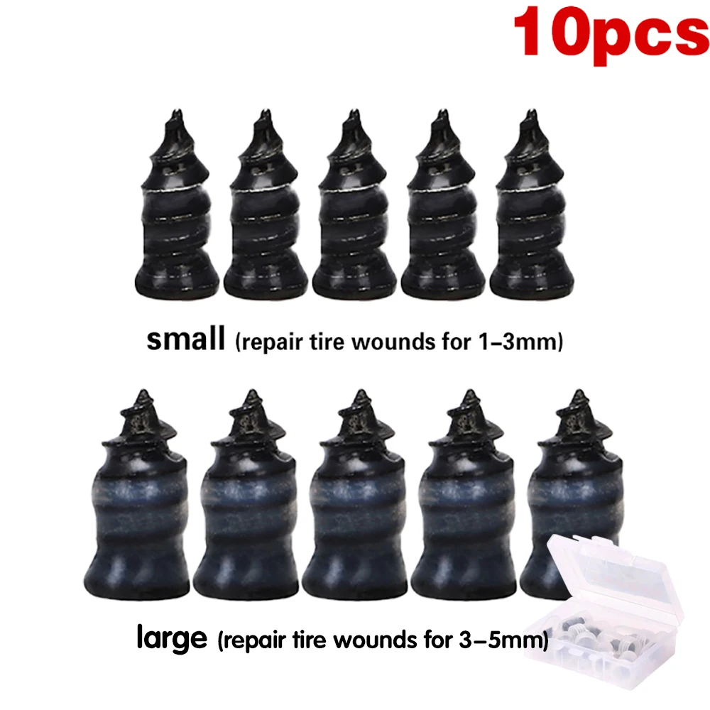 70-10 個ユニバーサル真空タイヤ修理セット車オートバイスクーターゴムチューブレスタイヤ修理キット接着剤無料修理タイヤ爪
