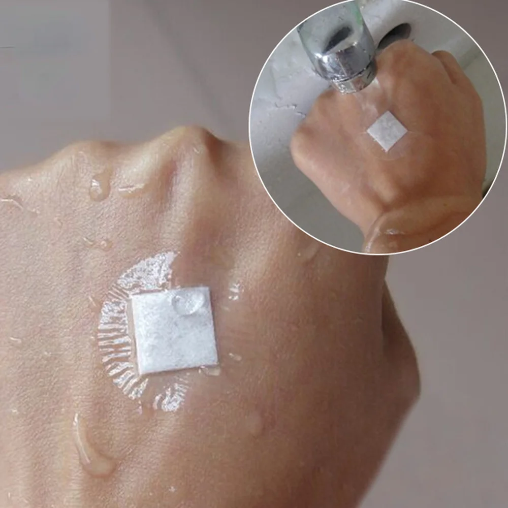 100 ชิ้นกันน้ํา BandAid บาดแผลโปร่งใสปราศจากเชื้อเทปกาวผ้าพันแผลแผล First Fixation เทป