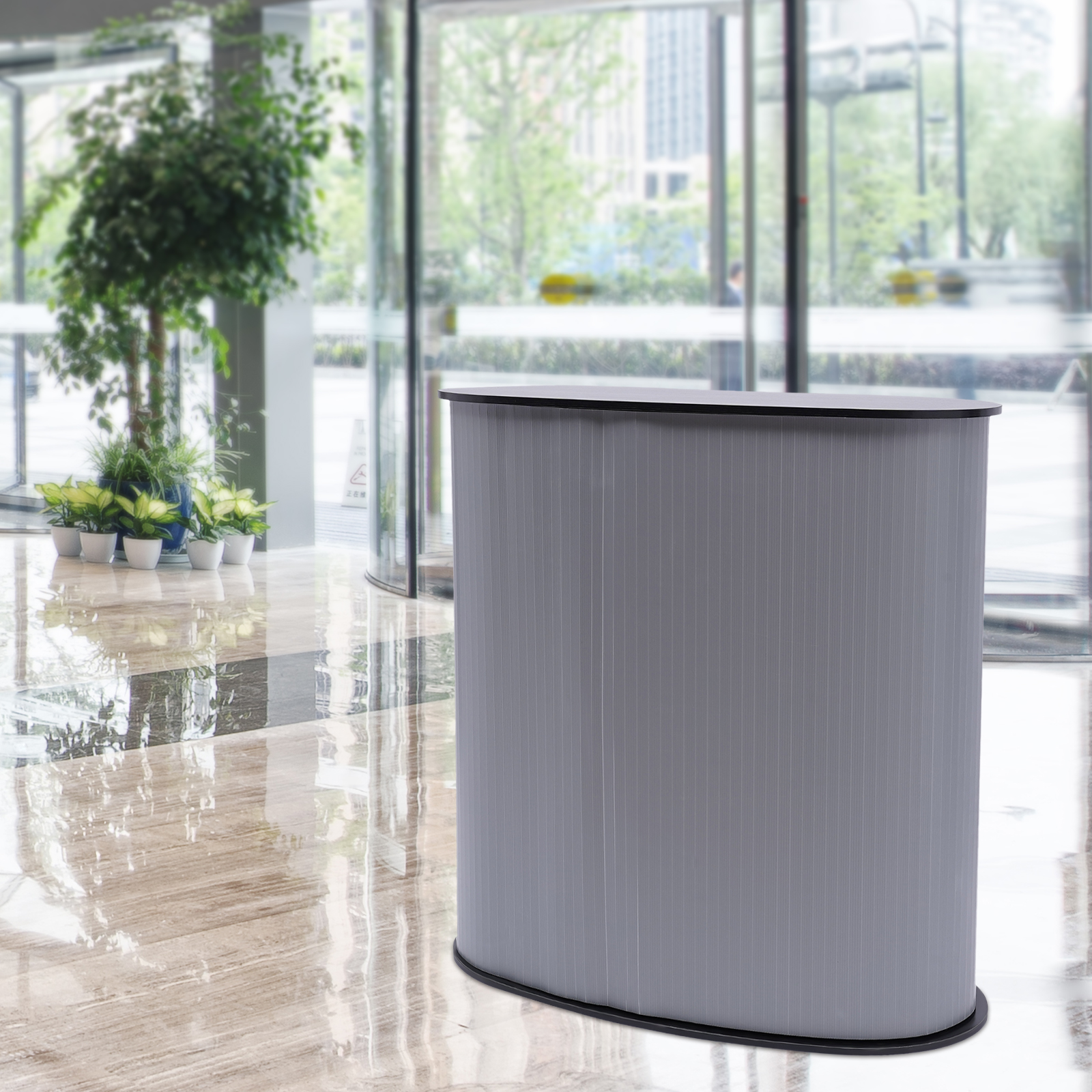 Folding Front Desk Folding Table for Commercial Reception Home Decoration