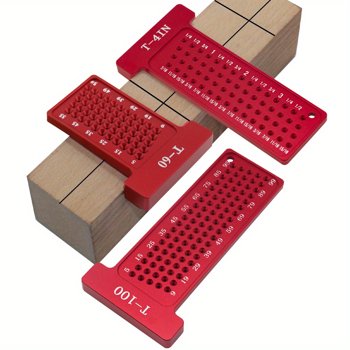 Woodworking Metric/Inch T-Square Hole Scribing Pocket Ruler Line Drawing Marking Gauge Carpenter Right Angle Protractor Layout