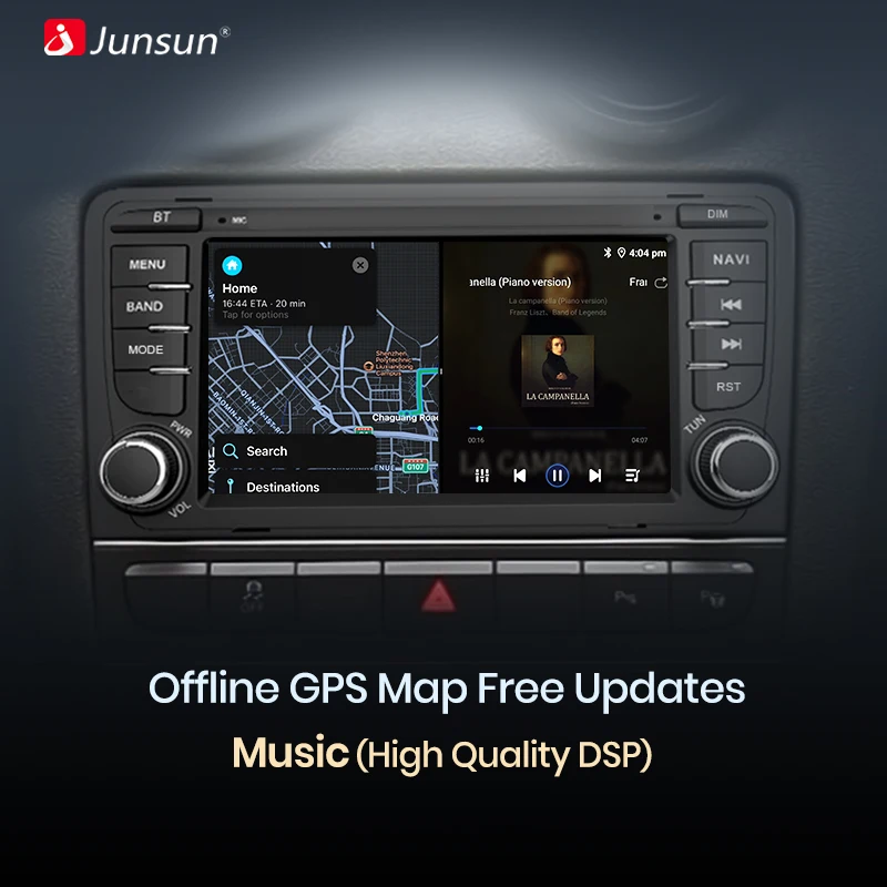 Junsun Android Radio Radio de coche para FIAT 500 Abarth 2007-2015 sistemas inteligentes de coche para Apple Carplay Multimedia GPS RDS WIFI